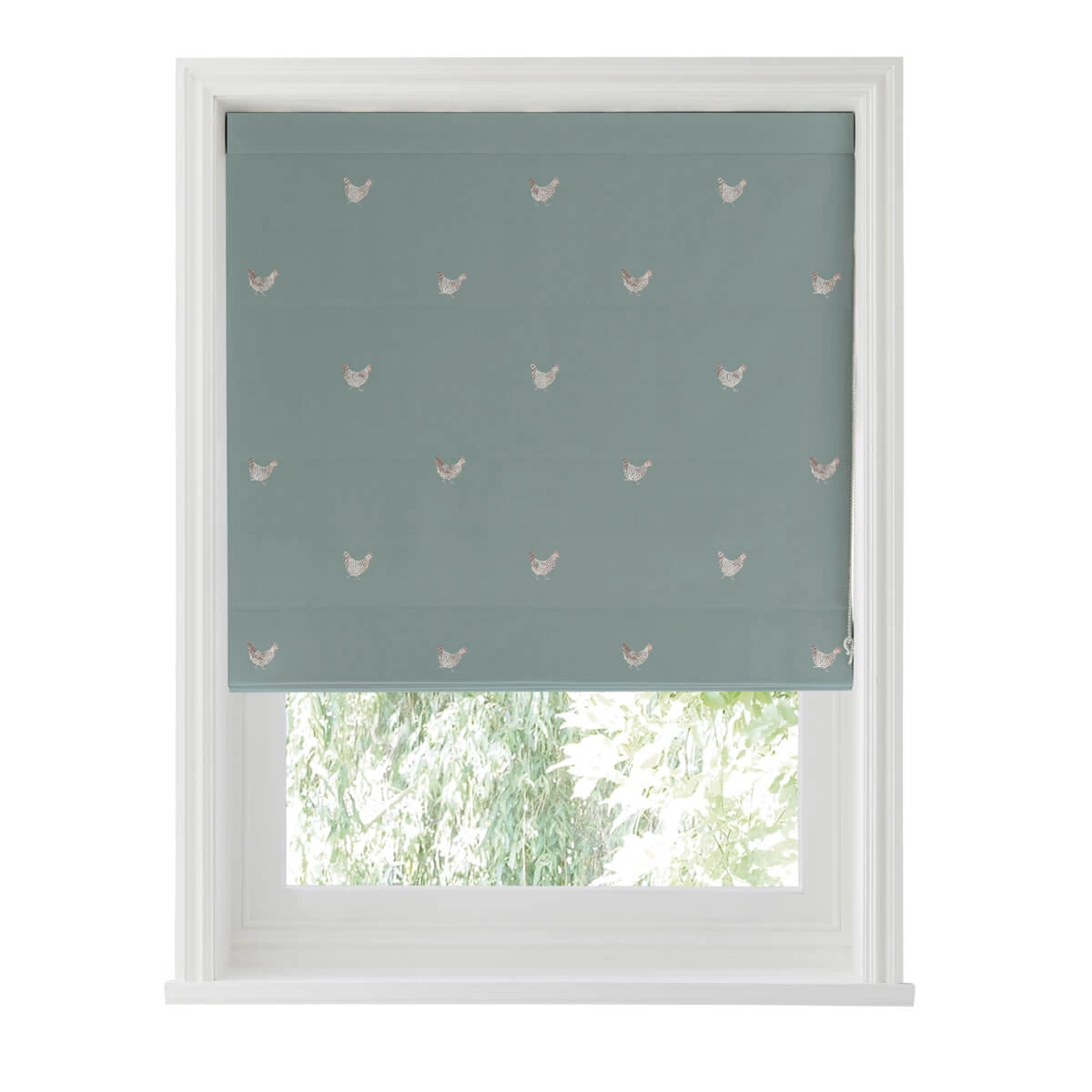Chicken Deep Duck Egg Made To Measure Roman Blind - Image 4