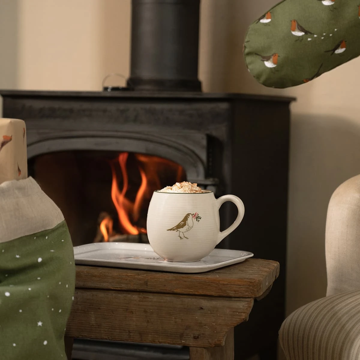 Robin Stoneware Mug - Image 4