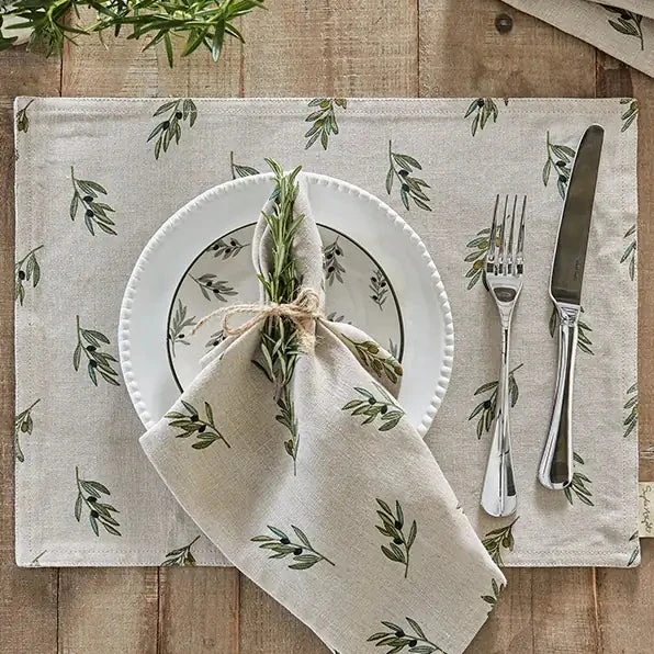 Olive Linen Napkins (Set Of 4) - Image 3