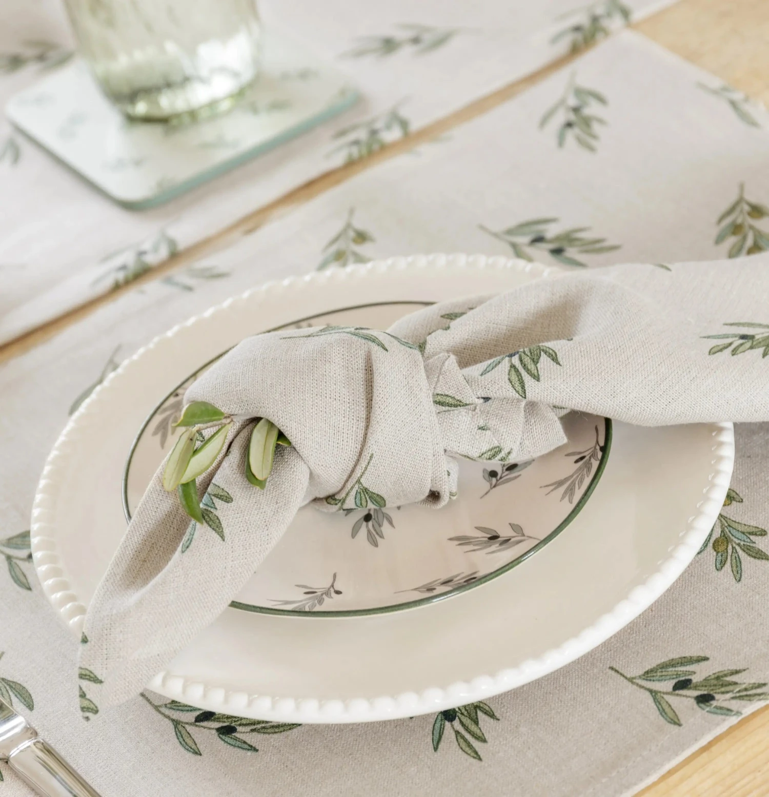 Olive Linen Napkins (Set Of 4) - Image 4